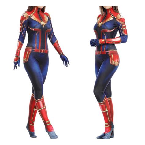 Deluxe Captain Marvel Womens Costume Costume Party World