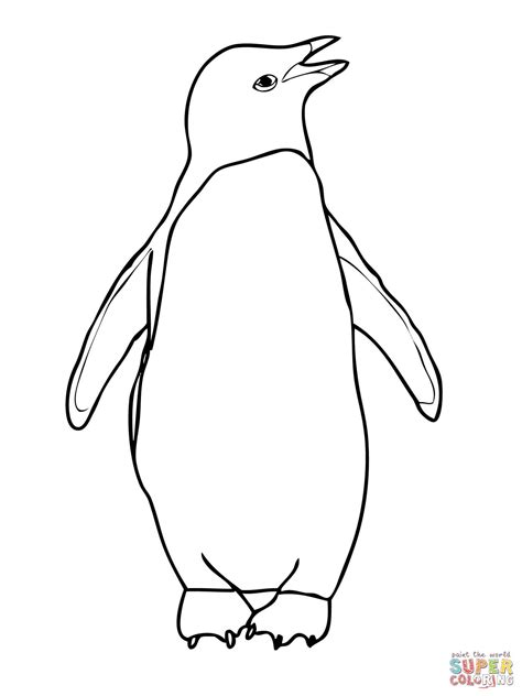 Penguin Coloring Pages Easy Coloring Pages