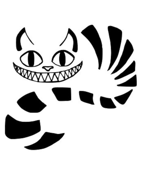 Cheshire Cat SVG Alice in Wonderland Cheshire Big Grin | Etsy