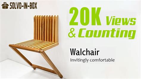 Walchair Modern Wall Mount Wooden Folding Chair For Office Home
