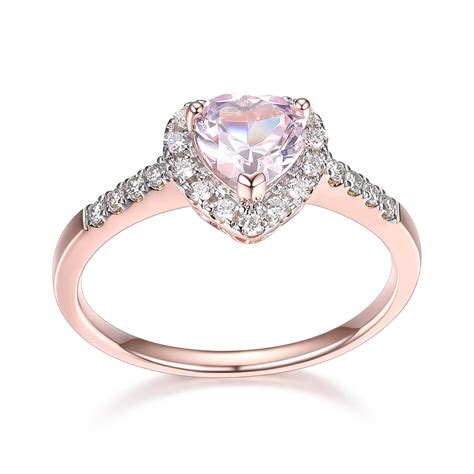 Forever Facets 022 Cttw Lab Grown Diamond And Created Pink Sapphire