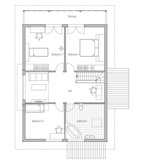 Affordable Home Ch137 Floor Plans With Low Cost To Build House Plan