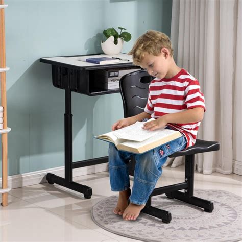 Zimtown Kids Desk With Chair Sets Adjustable Student Desk And Chair