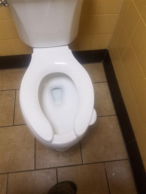 Public Toilet Seat With Foot Pedal For Flipping Open Rmildlyinteresting