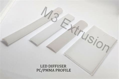 Polycarbonate Led Diffuser Profile Ip55 Rs 45 Meter M3 Extrusion