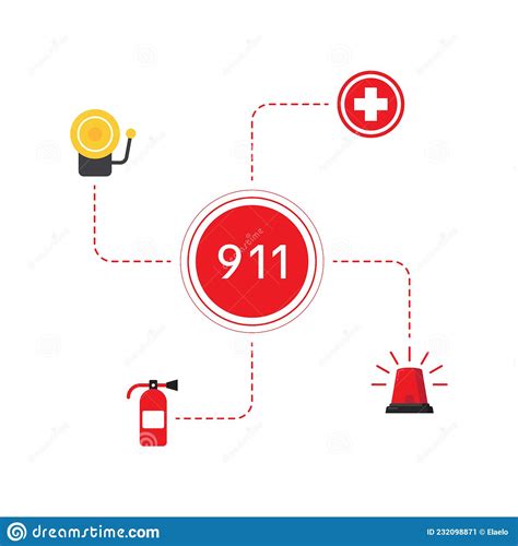 911 Emergency Vector Icon Design Stock Vector Illustration Of Support