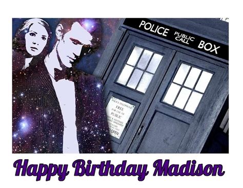 Doctor Who Tardis Edible Image Photo Sugar Frosting Icing Cake Topper