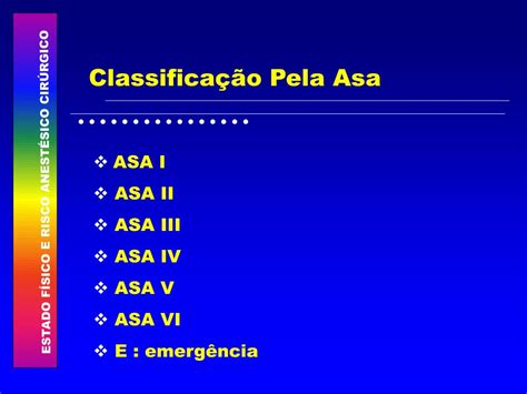 Ppt Estado FÍsico E Risco AnestÉsico CirÚrgico Powerpoint