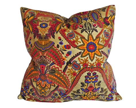 Large Bohemian Pillows Colorful Eclectic Toss By Pillowthrowdecor