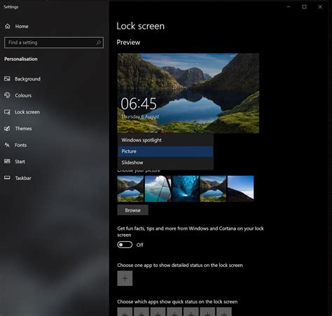 Lock Screen Wont Change To Windows Spotlight Microsoft Community