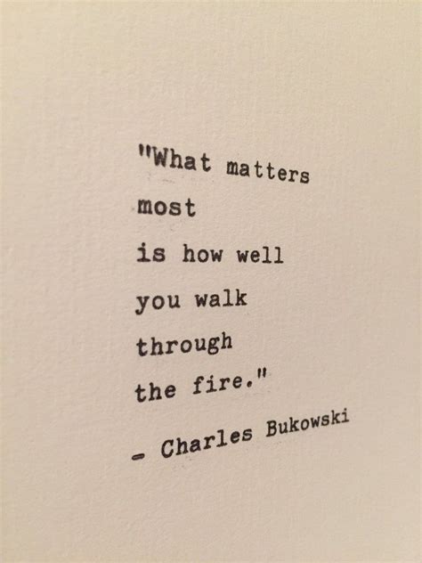 Charles Bukowski Poem Hand Typed On Vintage Typewriter Book Etsy Uk