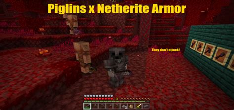 Piglins X Netherite Armor Minecraft Pe Mods And Addons