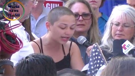 School Shooting Survivor Emma Gonzalez Speaks At Anti Gun Rally World