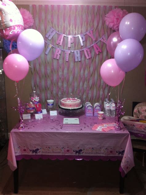 First Birthday Princess Party Pink And Lavender Decor On A Budget