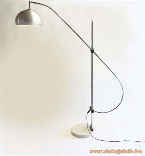 Arced floor lamps are typically 1.5 meters to 2 meters and are made from stainless steel or aluminium chrome. 1960s Articulating Arc Floor Lamp - Vintageinfo - All About Vintage Lighting