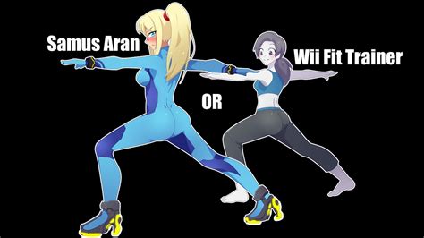 Wii Fit Trainer Vs Samus Aran War Off Evil Nudes Smashbros Nude Hot