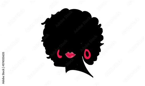 Black Woman Silhouette Black Awareness Day Celebration Illustration
