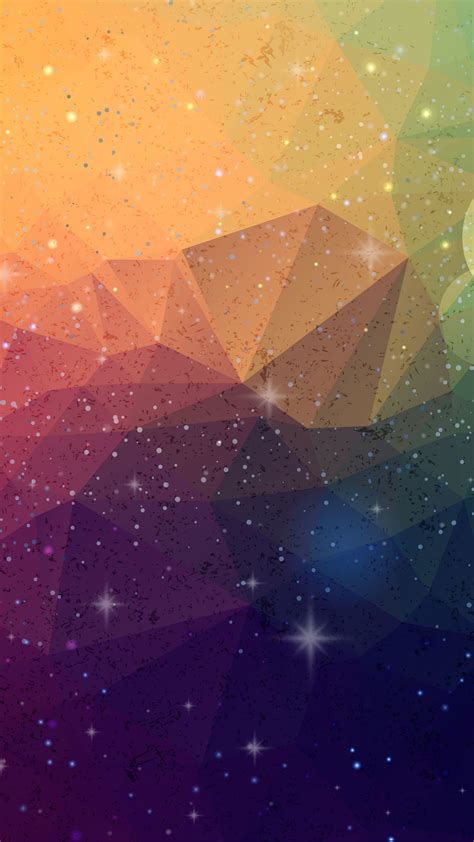 Download 2160x3840 Wallpaper Multicolor Triangular Pattern Artwork