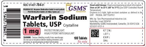 Warfarin Sodium By Golden State Medical Supply Inc Taro