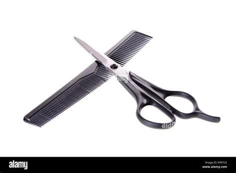 Hair Scissors And Comb Hi Res Stock Photography And Images Alamy