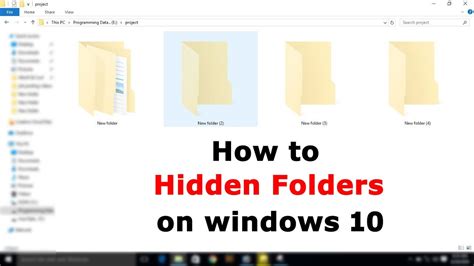 How To Hidden Folder On Windows 10 Youtube