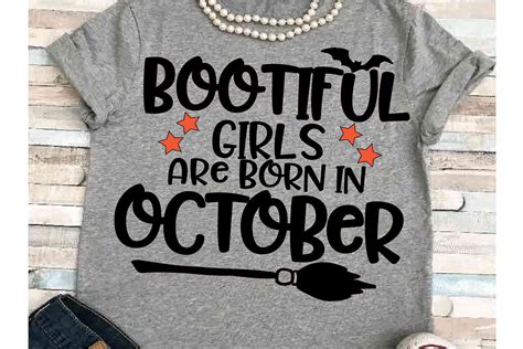 Download October SVG DXF JPEG Silhouette Cameo Cricut birthday girl (125144) | Cut Files | Design Bundles