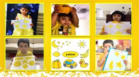 Nursery Yellow Colour Day National Public School