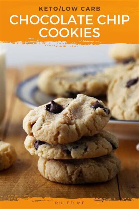 These homemade and low carb chocolate chip keto cookies are made with almond flour and can be a completely sugar free recipe! Almonds Keto Gluten Free in 2020 | Low carb chocolate chip ...