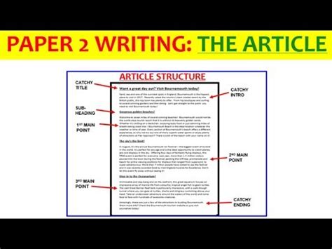 Home > gcse > english > english language (paper 2, question 5) formats. ARTICLES - Paper 2 writing exam (EDUQAS GCSE English ...