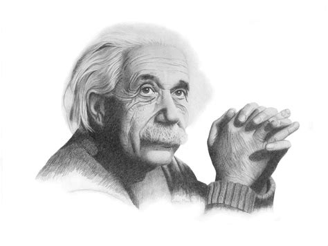 Albert Einstein Drawing By Conrad Mieschke