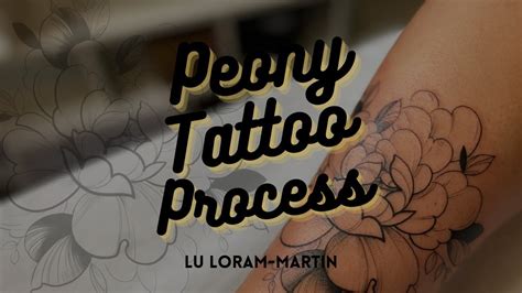 Tattoo Process Peony YouTube