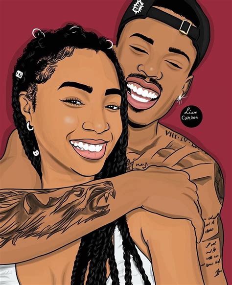 Pin By Kαmílα On Xᴏxᴏ ᴄᴏᴜᴘʟᴇs ᴄᴀᴛʀᴏᴏɴ Black Couple Art Black Love
