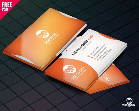 Download Business Card Design Psd Free Psddaddy In Download Visiting