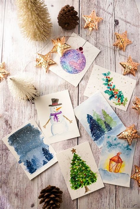 2,000+ vectors, stock photos & psd files. Printable Watercolor Christmas Cards | Cooking My Dreams