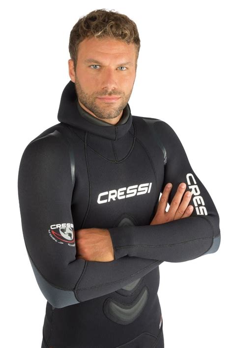 Cressi Apnea Mens 7mm Complete Dive Wetsuit Black Wetsuit Centre