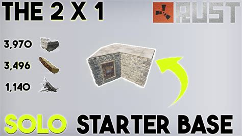 How To Build A Solo Starter Base Rust The Perfect 2x1 Base Design For