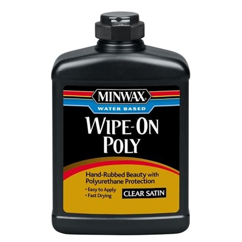 2 cans varathane 32 oz polyurethane 266245 satin interior ultra fast dry time. Minwax Wipe-On Poly Clear Satin Water-Based Polyurethane ...