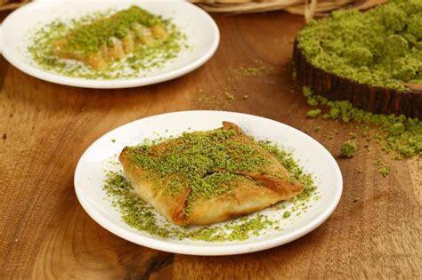 Turkish Dessert Katmer With Pistachio Stock Image Image Of Cuisine