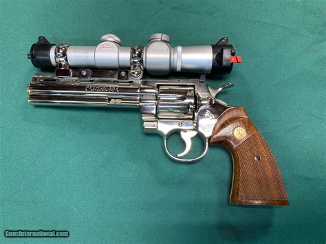 Colt Python 357 Magnum Ctg Nickel Finish 6 Barrel Wtc Scope K40793