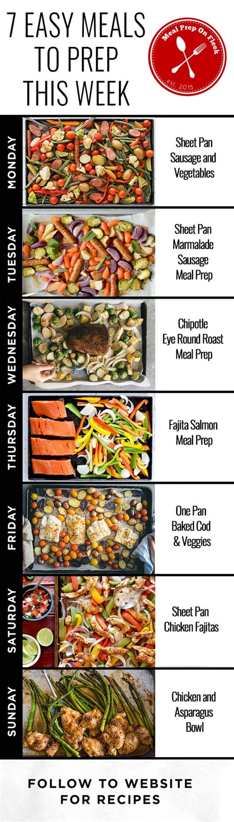 easy meals to meal prep this week