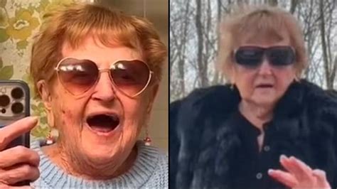 93 year old tiktoker grandma droniak goes viral with reaction to her ex dying