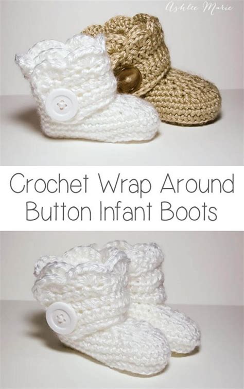 Crochet Infant Boots Pattern Allcrafts Free Crafts Update