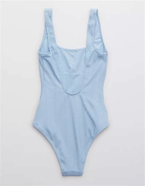 Aerie Crinkle Scoop One Piece Swimsuit