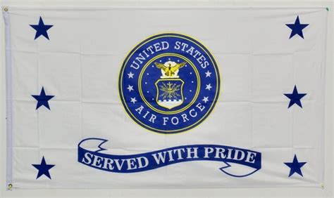3x5 Us Air Force Served With Pride Flag 3x5 Banner Brass Grommets Ebay