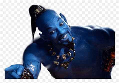 aladdin genie will smith blue genie person human necklace hd png download stunning free