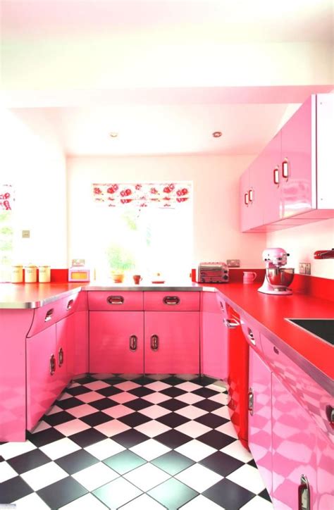 See more ideas about pink kitchen, chic kitchen, shabby chic kitchen. Decoration and Ideas: Pink Kitchen Decoration