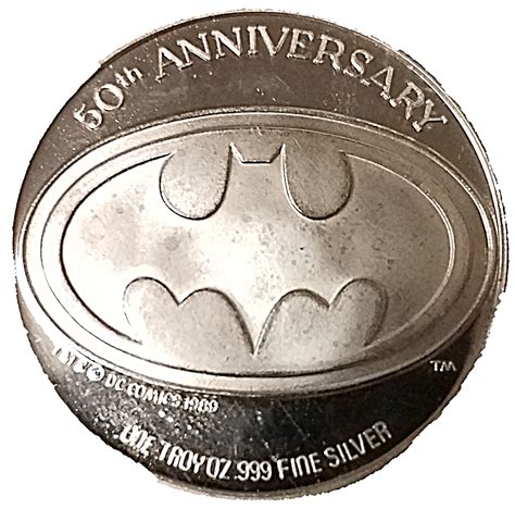 1 Oz Silver Batman 50 Years Batmobile United States Numista