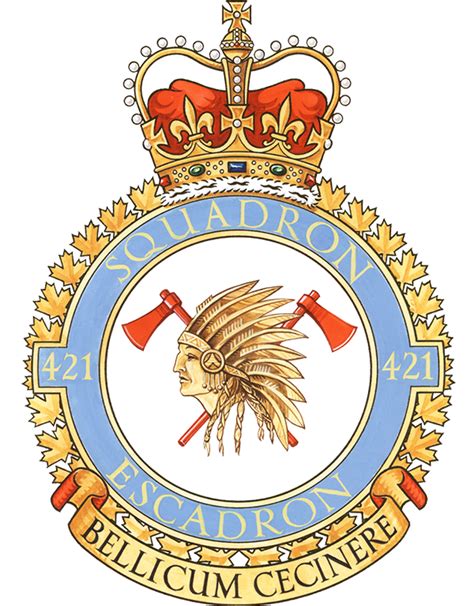 No 421 Squadron, Royal Canadian Air Force - Coat of arms (crest) of No 421 Squadron, Royal ...