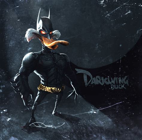 Dark Knight Duck Batman X Darkwing Duck By Nicolas Tudi R
