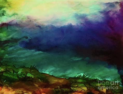 Atmospheric Mood By Eunice Warfel Painting Abstract Painting Fluid Art